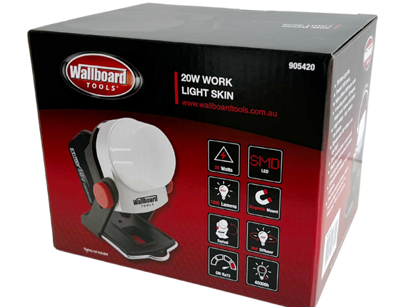 wallboard 20 watt 18v worklight skin - battery not included